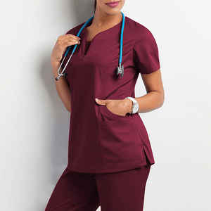 Uniformes de Enfermería Unisex Personalizados de Fábrica OEM, Diseño Hermoso, Tela de Poliéster/Algodón Tejida de Alta Calidad, Conjuntos de Uniformes Médicos - Product Image 4