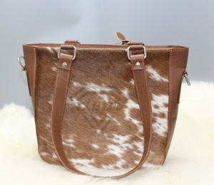 Bolso de mano grande de cuero de vaca genuino con cierre de cremallera resistente al agua portátil para Primavera Verano otoño invierno-suministro a granel - Product Image 6