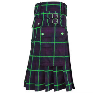 Diseño de Ajuste Cómodo, Kilts Escoceses de Tela de Lana/Algodón, Personalizables para Eventos de Vestimenta Highland - Product Image 1