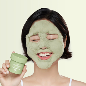 Mascarilla Facial de Burbujas de Albahaca Sagrada P.CALM, Mascarilla de Limpieza Profunda con Burbujas de Oxígeno, Cuidado de los Poros, Calmante - Product Image 1