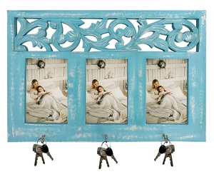 Phong cách Tay Chạm Khắc Rắn xoài gỗ đen 4x6 inch trẻ em cắt dán khung ảnh hoàn hảo cho quà tặng và hiển thị hình ảnh ấp ủ - Product Image 3