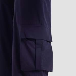 Play-Off Navy <b>Trousers</b>-Oversized Cargo Pants with Breathable <b>Elastic</b> <b>Waist</b> XL Size Colored Wash Harem Style Options - Product Image 5