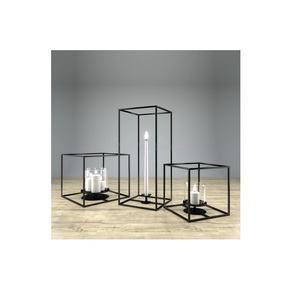 hot selling Candle Holder rounded shape modern Wedding Decorative <b>Candlesticks</b> Stand Metal <b>black</b> Candle Holder For Home Decor - Product Image 2