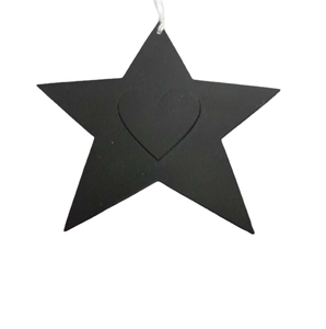 Juego de decoración de pared de 3 colgantes de Metal de tamaño mediano estrella colgante de pared de Color gris para Festival decorativo hecho a mano - Product Image 2