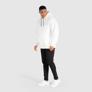Unisex Solid Windproof <b>Sherpa</b> Pullover Sweatshirt Embroidered Custom Designed Winter Warm Fluffy Oversized Polyester/Cotton Hood - Product Image 4