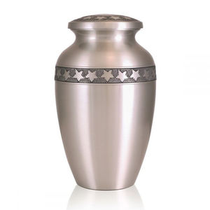 Urne de crémation adulte en laiton massif élégant classique abordable pour les cendres humaines fournitures funéraires élégantes - Product Image 4