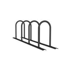 Sistema di supporto a binario, 4 supporti tubo rotondo Ø48 mm, 2800x460mm (LxP), da avvitare, grigio - Product Image 3