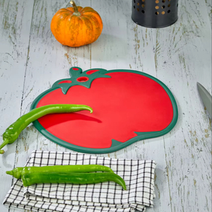 Tabla de cortar de plástico sin BPA en forma de tomate, tabla de cortar de cocina segura para alimentos para frutas y verduras al por mayor - Product Image 6