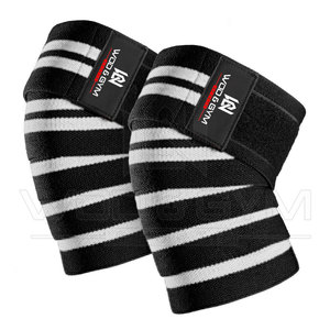 Hot Sale Products Top Quality Custom Made Design Weightlifting And Powerlifting Gym Fitness Latest Arrival <b>Knee</b> Wraps - Product Image 1
