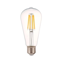 ST64 Lmparas Vintage Edison Ampoul Bombillo Decoracion 4W ST64 Led Ampoule à filament