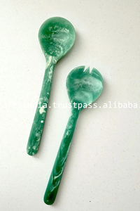 Elegante cuchara de resina hecha a mano respetuosa con el medio ambiente Apto para lavavajillas herramientas para ensalada ligero duradero para el hogar accesorios de cocina y Mesa - Product Image 3