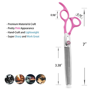 Ciseaux de toilettage professionnels de luxe en acier inoxydable de qualité supérieure, écologiques, réutilisables, modernes et multifonctionnels pour animaux de compagnie - Product Image 5