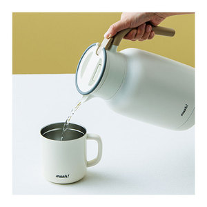 ¡Gran clase, calidad fantástica, base de 1,8 l que gira suavemente! Mesa de acero inoxidable Latte 1.3L Frascos de vacío Termos Jarra Olla - Product Image 1