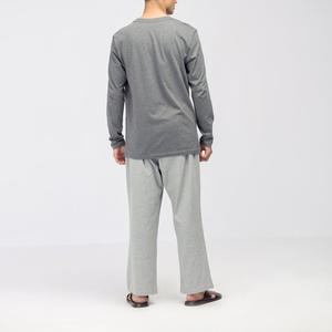 T-shirt en coton à manches longues pour homme, col en V, t-shirt à col en V, logo personnalisé, t-shirt à manches longues pour homme, col en V - Product Image 5