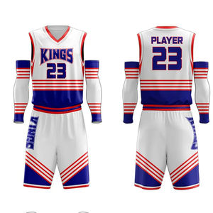 Nuevo Diseño de Ropa Deportiva, Conjunto de Uniforme de Baloncesto, Nombre del Equipo Personalizado, Logotipo, Diseño de Sublimación, Unisex, Talla Grande, Antibacteriano - Product Image 4