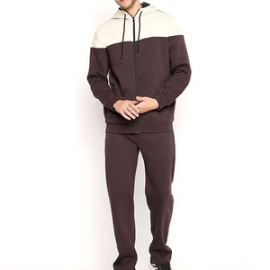 Survêtement d'hiver pour homme, confortable et tendance, à capuche, coupe classique, couleur unie, design imprimé, couleurs personnalisables - Product Image 1