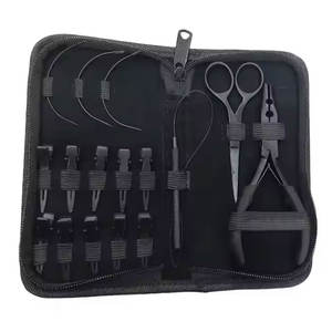 Produit de vente chaud avec votre propre kit d'outils d'extension de cheveux de conception Kit d'outils d'extension de cheveux de haute qualité en acier inoxydable à vendre - Product Image 5
