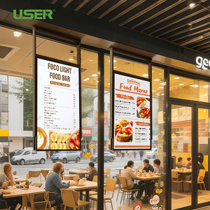 Thương mại có độ bóng cao duy nhất hai mặt màn hình LCD hiển thị quảng cáo Máy sử dụng trong nhà cho trung tâm mua sắm trung tâm - Product Image 3