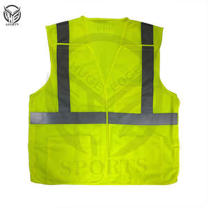 Hi Vis Safety Vest for Work Custom Logo Security Vest with Reflective <b>Stripping</b> Protective Features Featuring Custom Pockets - Product Image 4