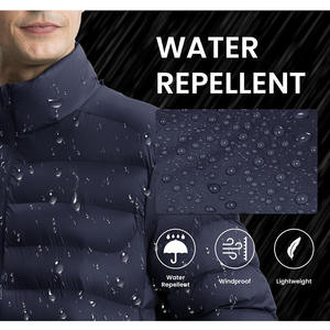 Service OEM Veste d'hiver matelassée brillante à la mode pour hommes, rembourrage chaud, vente en gros de bombardiers à bulles, vestes d'extérieur - Product Image 4