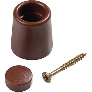 Brown Dowel Mounting Door Buffer 29 mm Height 35 mm Closet Accessories - Product Image 1