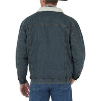 Blouson matelassé en jean pour homme, taille personnalisée, coupe-vent décontracté d'hiver, broderie streetwear, écologique et respirant