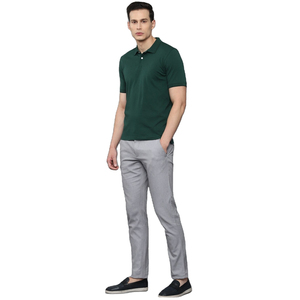 Polo de manga corta informal para hombre con logotipo personalizado, camiseta Polo de tela de punto transpirable de color sólido de talla grande antibolitas - Product Image 1