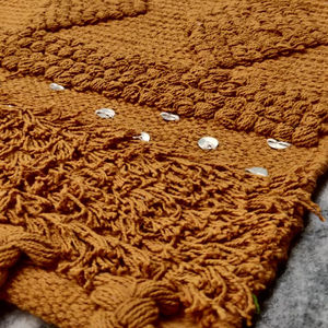 Alfombra Artesanal para Decoración del Hogar, Alfombra Cuadrada de Yute Tejida a Mano en India, Tapete para Puerta, Tapete de Yoga, Alfombra Bohemia - Product Image 5