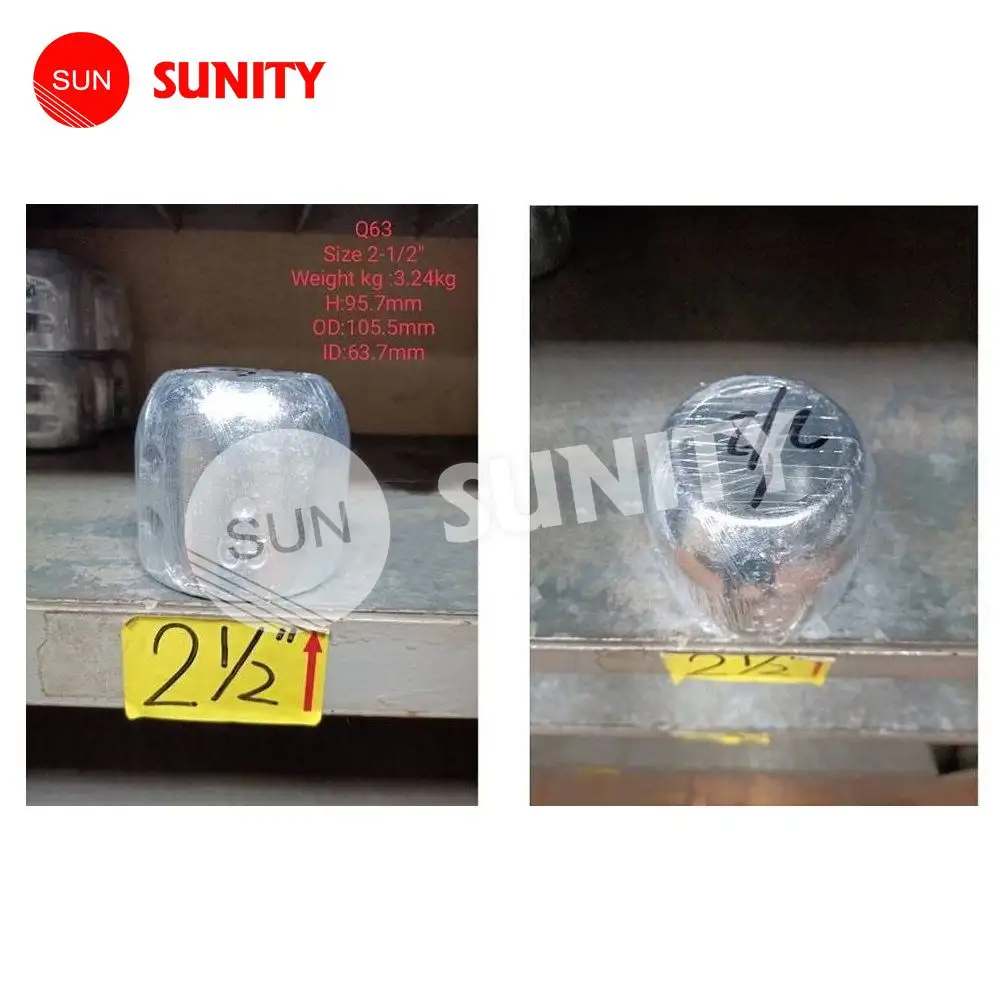 Sunity Q63 2-1/2 "ขั้วบวกสำหรับเพลาสำหรับส่วนขั้วบวกทางทะเลไต้หวัน