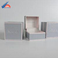 Hochwertige Luxus-Schmuck verpackung-Matte Laminierung, Samt einsatz, Goldfolien-Logo-Premium-Geschenk box-OEM/ODM-Service
