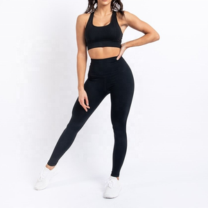 Leggings Deportivos para Mujer, Conjunto de Dos Piezas para Fitness, Ropa Deportiva para Gimnasio, Yoga, Spandex Sin Costuras - Product Image 3
