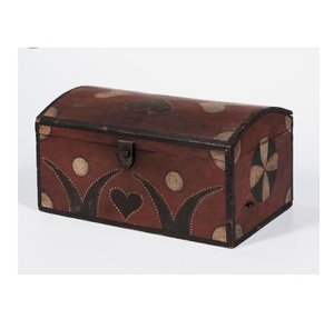 Coffre au trésor en métal vintage, boîte de rangement pour bijoux en métal, organisateur pour boîte à bijoux miniature de style antique, cadeau, design moderne - Product Image 1