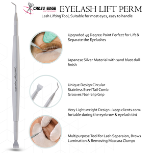 High Quality Volume Lifting Lash Perming <b>Tool</b> 45 Degree Pointed Tip Eyelash Separator Reusable Easy to Clean Stainless Steel - Product Image 3