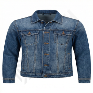 Nouvelle arrivée Veste en jean Vêtement de mode pour garçon Jean vintage Lavé Respirant Vêtement décontracté Sergé en coton Fabriqué Vêtement d'extérieur Haut - Product Image 1