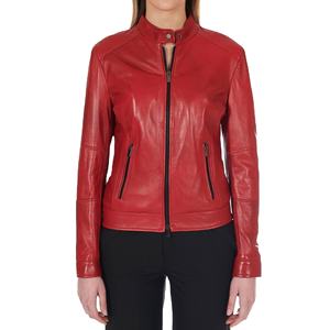 Chaqueta Varsity Corta Extra Grande Hecha a Mano para Mujer, de Piel de Cordero Genuina Teñida, Ecológica, Resistente al Viento, Ropa Casual de Invierno - Product Image 2