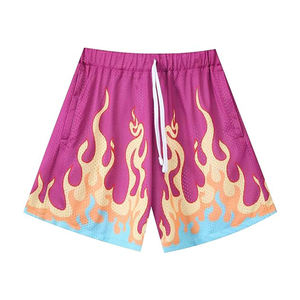 Pantalones Cortos de Baloncesto Personalizados de Moda para Hombre, Cintura Alta, de Malla, para Entrenamiento de Verano, Diseño Liso, Doble Capa - Product Image 5