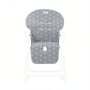 Funda para Silla Alta STARLETTE de Italbaby, Funda Ergonómica para Asiento en Gris, Modelo 050 6150 15 - Product Image 2