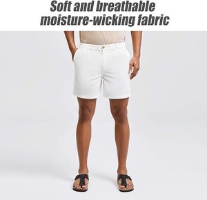 2024 Summer Trend Men's Casual Cotton Shorts Breathable Double <b>Layer</b> Sports Pants Quick Dry for Outdoor Running Fitness Solid - Product Image 2