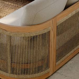 Luxury Villa Hotel <b>Outdoor</b> 2 Seater <b>Sofa</b> Designer Rope Woven Garden <b>Sofa</b> Minimalist Nordic <b>Wood</b> Patio for Resort and Poolside - Product Image 3