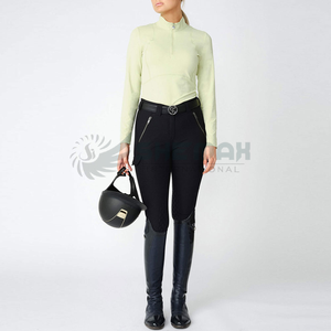 2025 nouvelle chemise d'équitation équestre à Compression thermique tissu extensible à quatre voies à séchage rapide avec soutien musculaire pour le confort en vente - Product Image 4