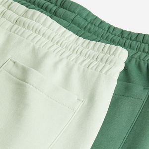 Short de sport pour homme 100% coton avec logo personnalisé High Street Short d'athlétisme décontracté et solide teint en plaine - Product Image 5