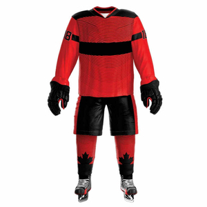 Comfortable Custom Size Ice Hockey Uniform in Stock 100% Polyester Made Ice Hockey Uniform Customized Design Ice Hockey Unfirom - Product Image 1