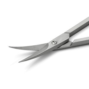 Ciseaux à ongles de beauté sur mesure 3.5 pouces avec lames courbes fines et tranchantes Ciseaux à ongles à cuticules en acier inoxydable - Product Image 3