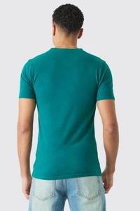 Camiseta OEM de manga corta con cuello redondo transpirable de algodón 100% de la mejor calidad para hombre fabricada por productos Huzaifa - Product Image 6
