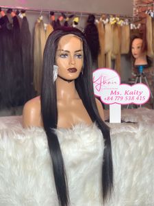 Peluca de pelo Remy de la mejor calidad al por mayor buen precio cierre recto de hueso vietnamita y color natural frontal - Product Image 3