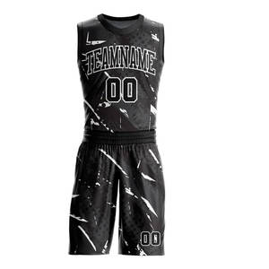 Conjunto de Uniforme de Baloncesto Sublimable Reversible Personalizable, Transpirable, Antibacteriano, Absorbente de Humedad, Talla Grande para Equipo - Product Image 2