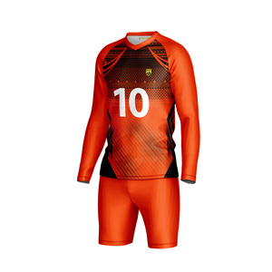 Ensemble de gardien de but rembourré personnalisé respirant | Maillot à manches longues et short sublimés avec approvisionnement OEM/ODM - Product Image 3