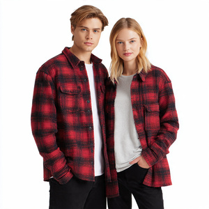 Chemises en flanelle à carreaux surdimensionnées pour hommes, 100% polyester coton, poche poitrine, chemise en flanelle à carreaux, hauts, épaules tombantes, chemise en flanelle pour hommes - Product Image 6