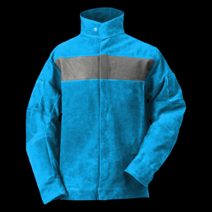 Chaqueta de soldadura resistente al fuego resistente y ajuste flexible Chaqueta de soldadura ropa de trabajo de protección industrial - Product Image 6