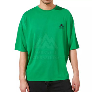 Camiseta Nueva, Color Sólido, Talla Grande, Duradera, Buena Calidad, 100% Algodón, Ajuste Holgado, Camiseta Estampada para Hombre - Product Image 1